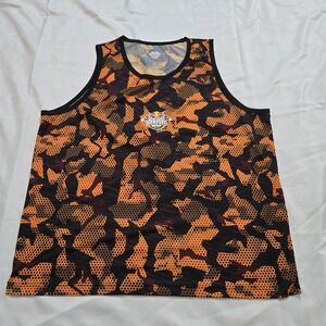 Red Bull Rampage Jersey MTB Tank Top Orange Camo Rare XL 2XL Mountain Bike Tech